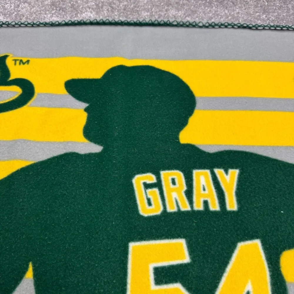 Oakland Athletic A's Sonny Gray #54 SGA Xfinity MLB Fleece Throw Blanket 45x60